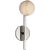 Pedra Petite Tail Sconce in Polished Nickel with Alabaster Designer: Kelly Wearstler Height: 13" Extension: 5.25"...