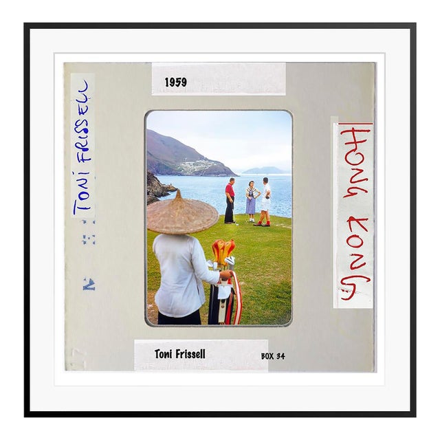 Golf in Hong Kong Slide Print Framed in Black For Sale