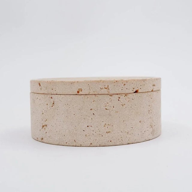 Stone Vintage Travertine Box, Italy, 1970s For Sale - Image 7 of 10