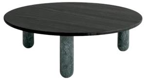 Round Green Marble Sunday Coffee Table by Jean-Baptiste Souletie
