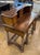 Wood 19th Century Walnut Italian Writing Desk With Marquetry Inlay For Sale - Image 7 of 8
