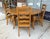 Farmhouse 7 Piece Solid Pine Farmhouse Style Round Dining Set For Sale - Image 3 of 18