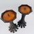 Vintage Faux Bamboo Bronze Metal Pillar Candleholders 12"h - A Pair For Sale - Image 9 of 16