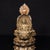 This is a finely crafted antique gilt bronze sculpture depicting the Saha Trinity (also known as the Three-Faced Buddha),...