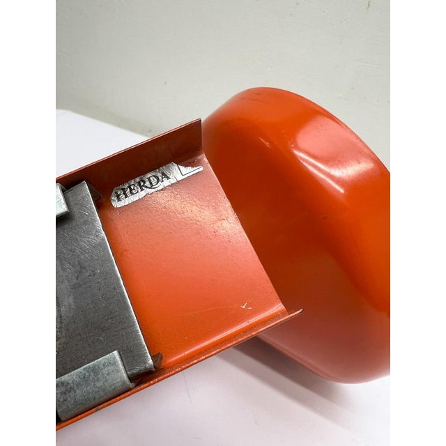 Space Age Herda Wall Lamp in Orange and Chrome, 1970s For Sale - Image 10 of 13