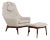 Danish Modern Lounge Chair and Ottoman 1960s For Sale