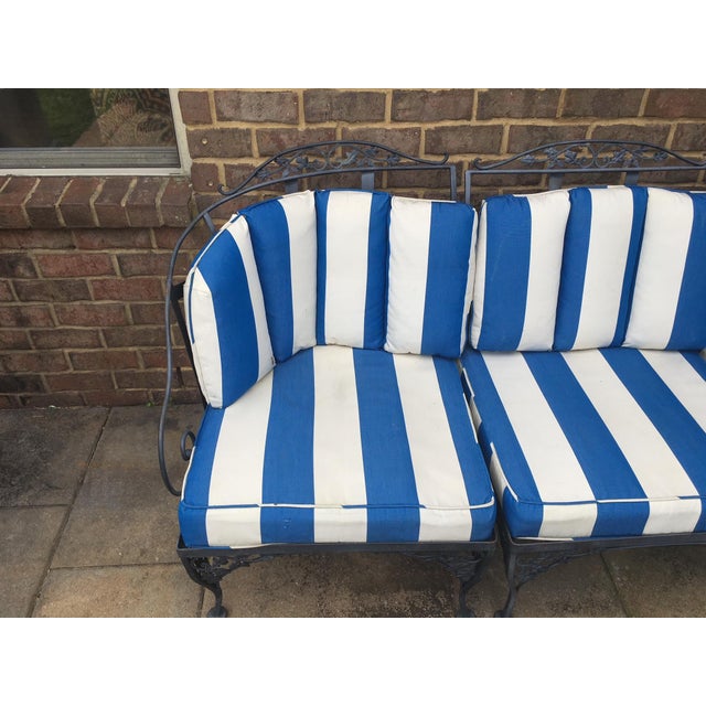 1950s 1950s Woodard Style Patio Seating, Table, & Bar Cart, 5 Pieces For Sale - Image 5 of 12