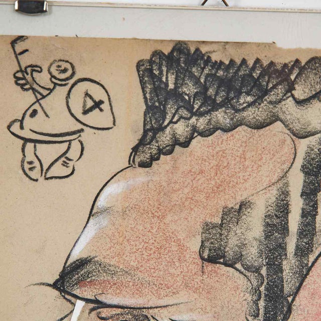 Bignami, Caricature Portrait, 1950s, Drawing on Paper For Sale - Image 4 of 5