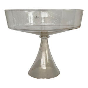Global Views Italian Murano Gold Fleck Modern Compote