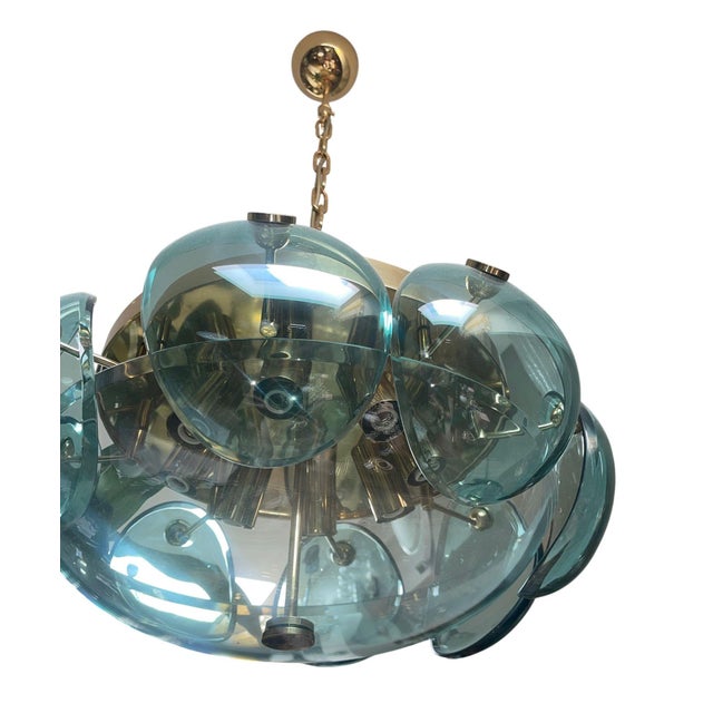 An exceptional vintage Italian pendant designed by Cristal Arte, Italy, 1960's. Showcasing the refined elegance of Italian...