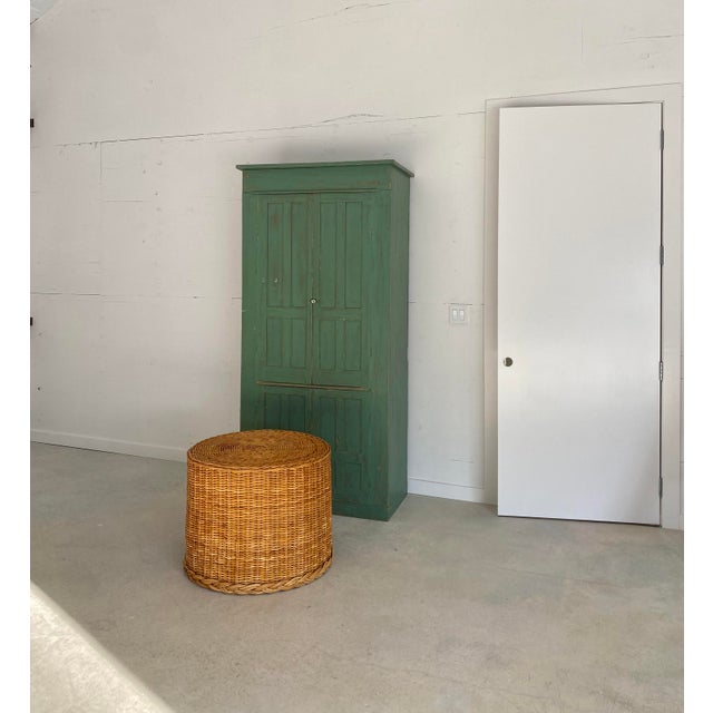 Bielecky Brothers-Style Braided Rattan Round Drum Table, 1980s (Hong Kong) For Sale - Image 11 of 18