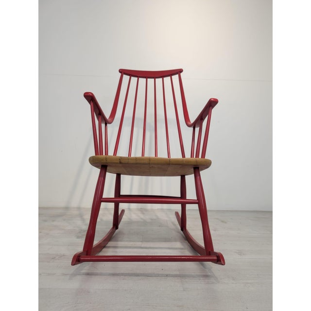 1960s Grandessa Rocking Chair by Lena Larsson for Nesto, 1960s For Sale - Image 5 of 13