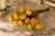 Italian Vintage Italian Alabaster Fruit Cluster Sculpture on Natural Driftwood – Hand-Carved Mid-Century Décor For Sale - Image 3 of 4