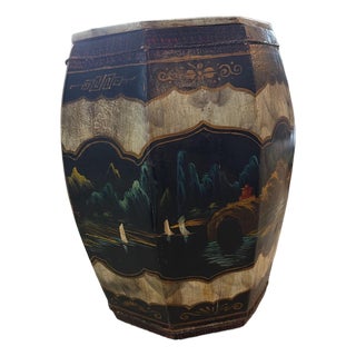 Antique Chinese Wooden Barrel For Sale