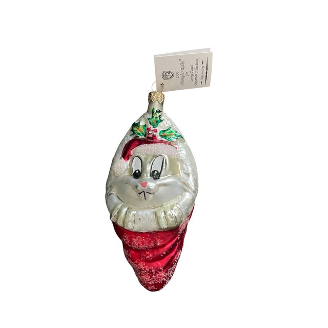 American 1990s Christopher Radko Looney Tunes Warner Brothers Stocking Ornament Set- 4 For Sale - Image 3 of 12