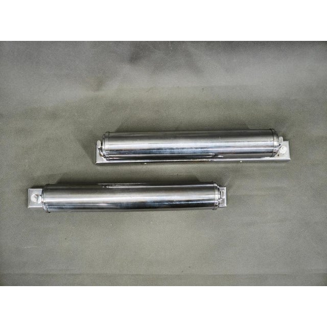 Bauhaus Chrome Wall Lights by Napako, Czechoslovakia, 1940s, Set of 2 For Sale - Image 10 of 11