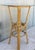 20th Century High Round Cocktail Table in Faux Bamboo With Glass Top For Sale - Image 6 of 11