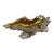 Late 20th Century French Silver and Gold Tone Shell Dish For Sale