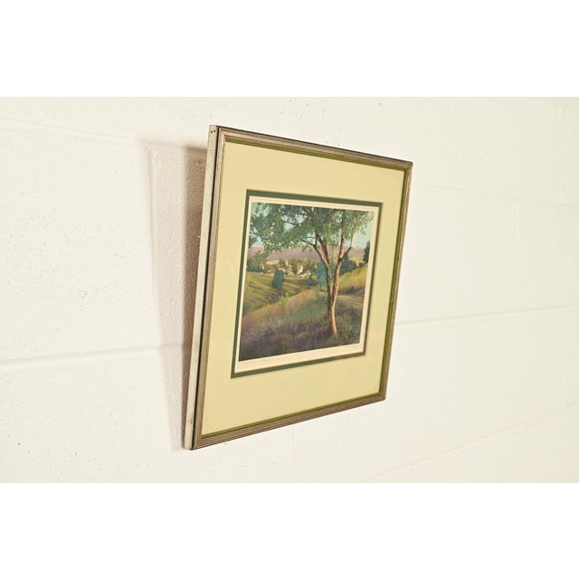 Impressionist J. Hohenberger Original Artist Signed "In the Valley of Peace" Framed Lithograph For Sale - Image 3 of 13