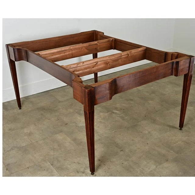 French French 18th Century Mahogany Frame Conference Table For Sale - Image 3 of 12