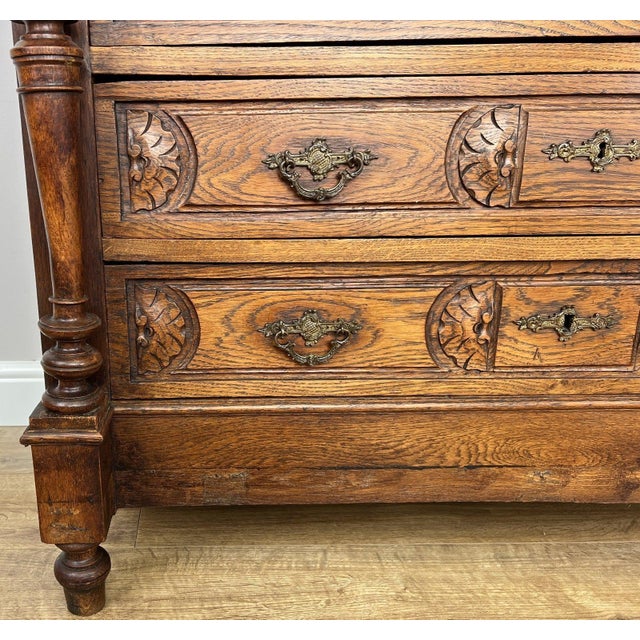 French Style Chest of Drawers with Marble Top For Sale - Image 10 of 18