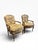 Pair of “His & Hers” French Provincial Bergère Chairs, 1960s For Sale - Image 4 of 15