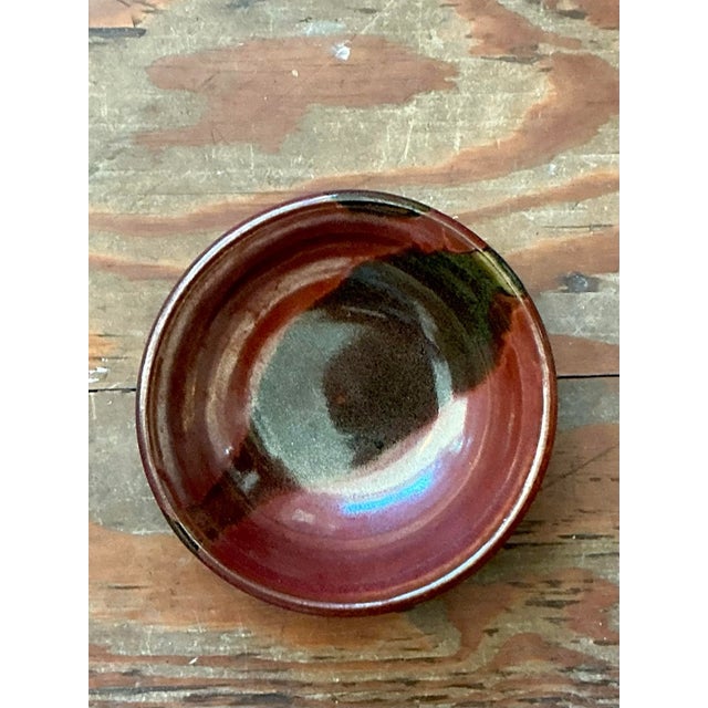 Vintage Boho Studio Pottery Bowl For Sale In West Palm - Image 6 of 11