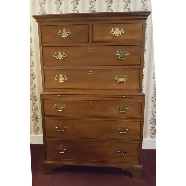 Stickley Chest on Chest Highboy Dresser | Chairish