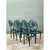 Dark Green Vintage Palm Frond Outdoor Dining Chairs - Set of 6 For Sale - Image 8 of 12
