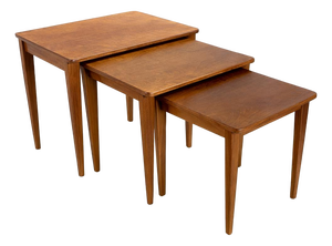 Nesting Tables in Oak and Walnut from Gordon Russell, Set of 3