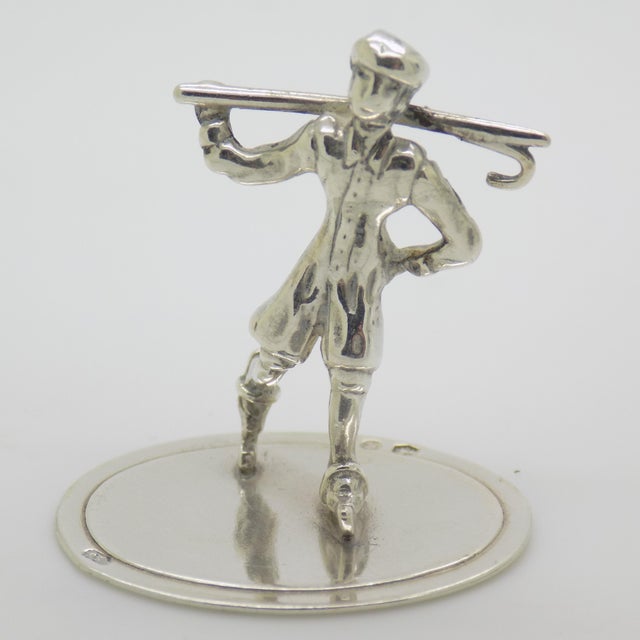 Vintage Dutch Handmade Gentleman with Stick Figurine, 1970s For Sale - Image 10 of 10