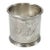 Antique Sterling Silver Napkin Ring With Script Monogram For Sale