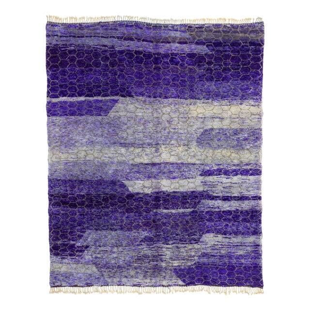 Exquisite Hand-Knotted Wool Rug by Azele Studio For Sale