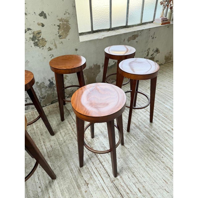 Vintage Baumann Stools, 1970s, Set of 6 For Sale - Image 4 of 18