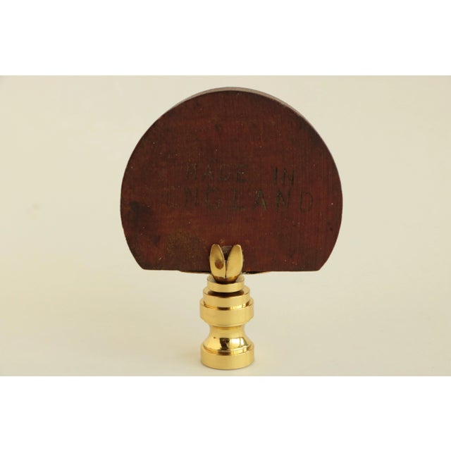 English Butter Mold Lamp Finials, a Pair For Sale - Image 4 of 5