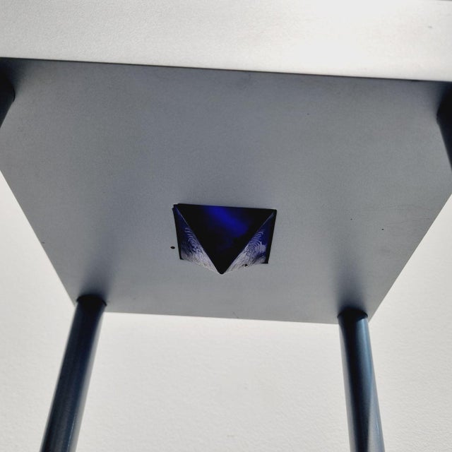 Blue Vintage Floor Lamp, 1980s For Sale - Image 8 of 16