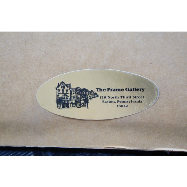 1897 Antique Pa German Fraktur Marriage Wedding Certificate 24" For Sale - Image 9 of 16