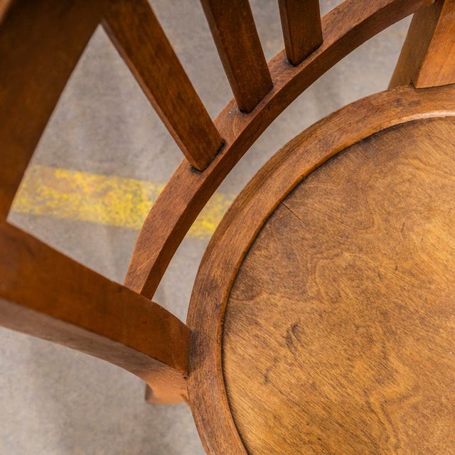 Farmhouse French Dark Oak Dining Chairs, 1940s, Set of 6 For Sale - Image 10 of 13