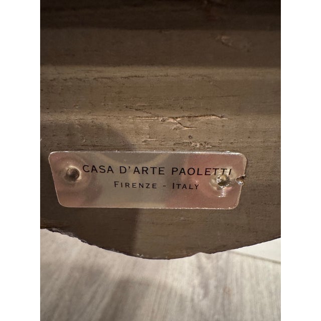 Exquisite Italian Gilt-Wood Carved Ottoman Bases - A Pair For Sale - Image 9 of 10