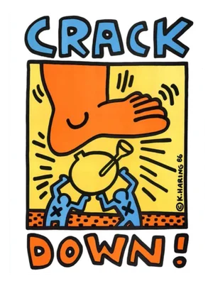 Keith Haring, Crack Down, 1986, Print