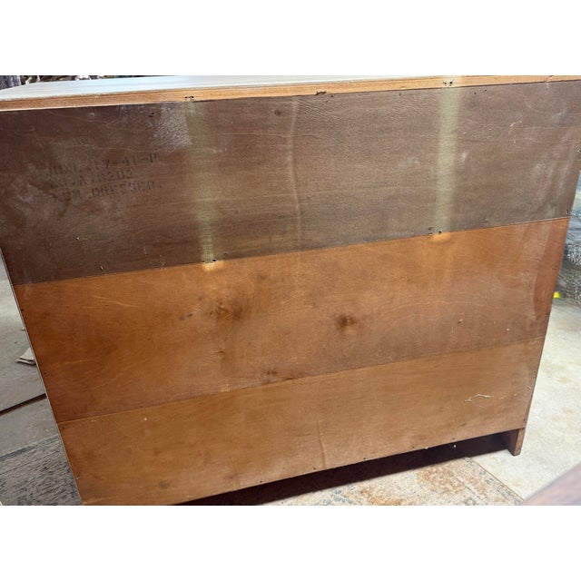 1941 American Elm Three-Drawer Chest in Washed Taupe Finish With Modern Hardware For Sale In Atlanta - Image 6 of 10
