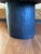 Mid 20th Century Vintage 22” Black Cerused Wood Low Table With Brass Accents For Sale - Image 5 of 16