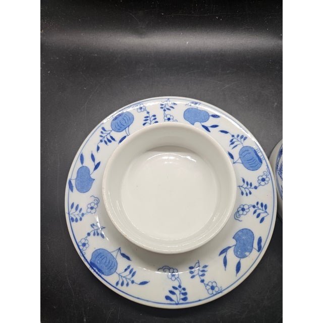 Vintage Hutchenreuther - Germany - Blue Onion Covered Butter Dish & Lid For Sale In Washington DC - Image 6 of 6