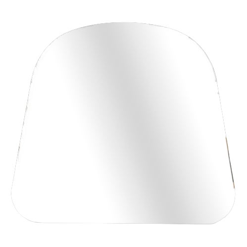 Mid-Century Organically Shaped Standing Mirror with Wooden Frame For Sale