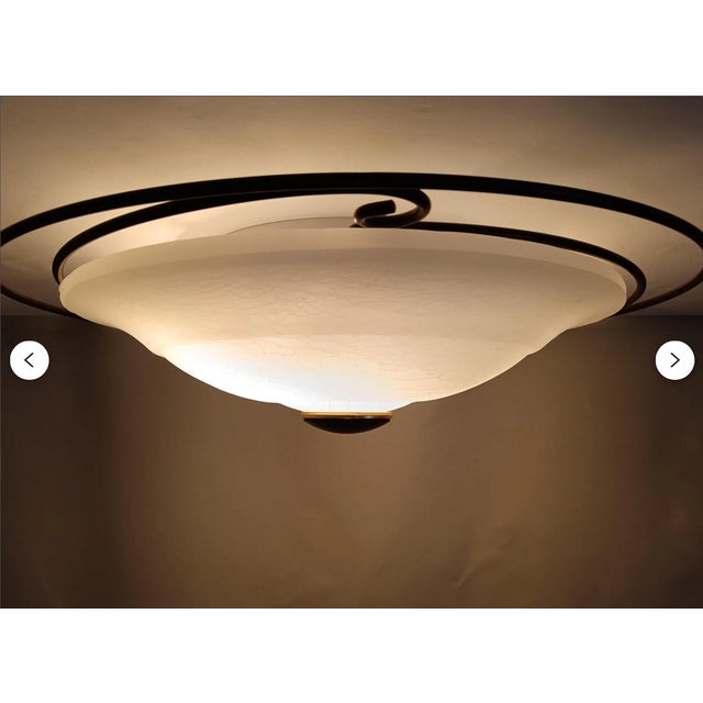 Black White Ceiling Light from Marchetti Lighting, 1970s For Sale - Image 8 of 12