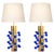 Italian Table Lamps in Brass and Blue Murano Glass from Justfurnituress SRL, Set of 2 For Sale - Image 11 of 11
