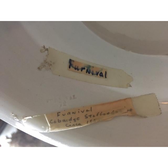 Ceramic 19th Century Large Furnival Centerpiec Transferware Bowl For Sale - Image 7 of 8