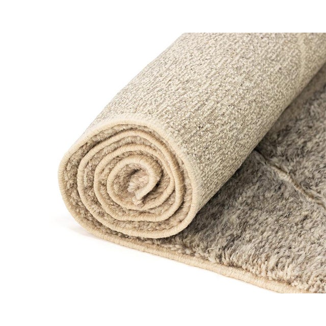 Hand-Knotted Wool Runner Rug by Azele Studio For Sale - Image 6 of 9