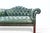 Late 20th Century Chesterfield Sofa and Love Seat Set in Hunter Green For Sale - Image 12 of 13