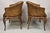 Vintage Hollywood Regency Faux Bamboo Cane Barrel Back Lounge Chairs (A) - Pair For Sale - Image 4 of 12